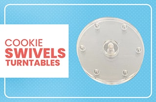 Icinginks Acrylic Cookie Decorating Turntable Swivel for Cookies