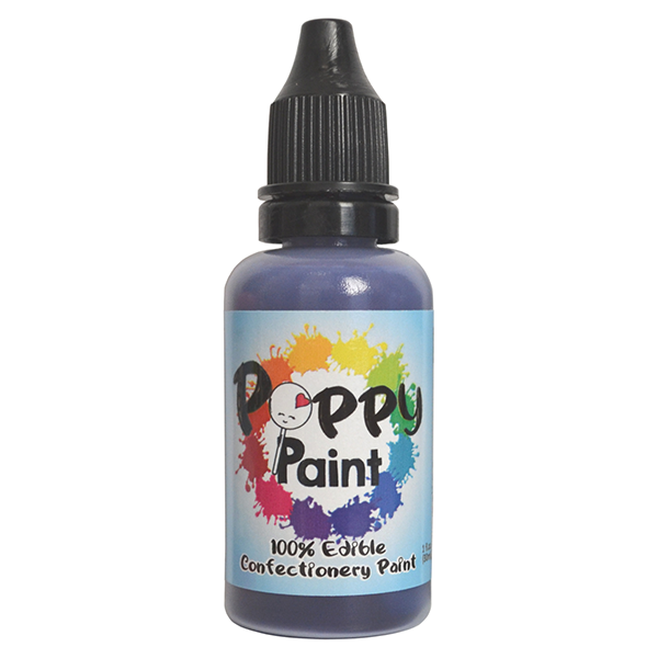 Poppy Paints Purple Edible Cake Paint - 30 ml (1 fl oz)