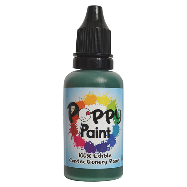 Poppy Paints Green Edible Cake Paint - 30 ml (1 fl oz)