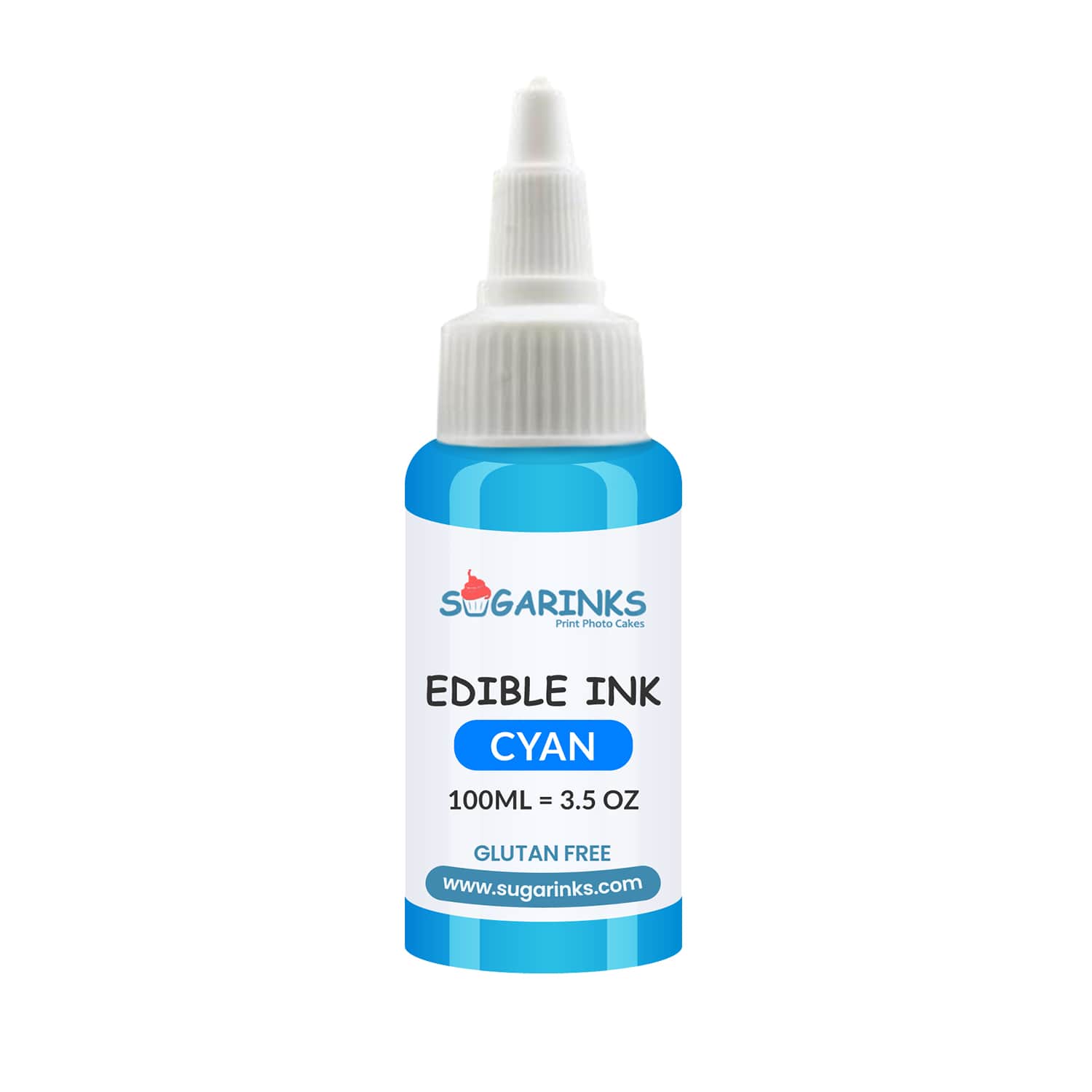 Sugarinks Edible Ink Refill for Canon Edible Printers (100ml/3.38Oz) – Cyan