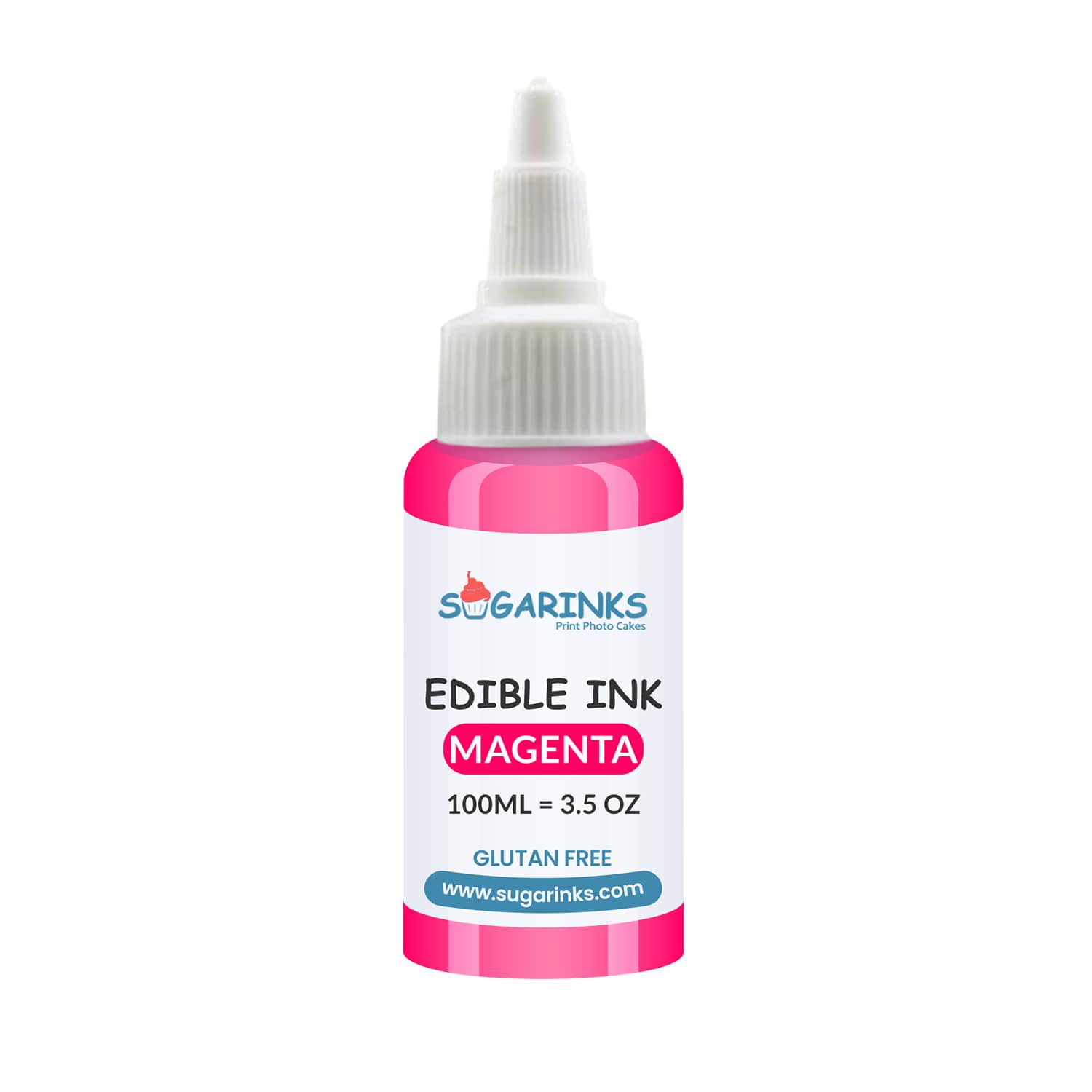 Sugarinks Edible Ink Refill for Canon Edible Printers (100ml/3.38Oz) – Magenta