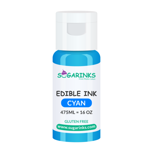 475 ml Cyan Edible Ink Refill Bottle